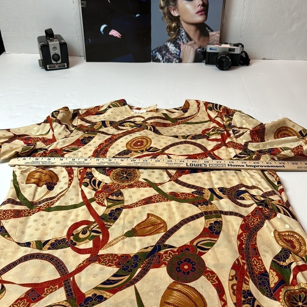 Vintage 80’s 100% silk Adrianna Papell blouse - Picture 5 of 11